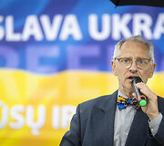 Katedros aik&scaron;tėje vyko Ukrainos palaikymo akcija