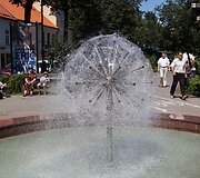 Fontanas Vokiečių gatvėje atnaujintas už verslininkų pinigus.