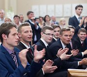 Atestatų įteikimas &scaron;v. Kazimiero bažnyčioje