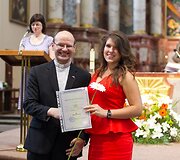 Atestatų įteikimas &scaron;v. Kazimiero bažnyčioje