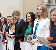 Atestatų įteikimas &scaron;v. Kazimiero bažnyčioje