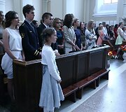 Atestatų įteikimas &scaron;v. Kazimiero bažnyčioje
