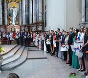 Atestatų įteikimas &scaron;v. Kazimiero bažnyčioje