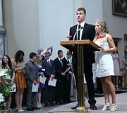 Atestatų įteikimas &scaron;v. Kazimiero bažnyčioje