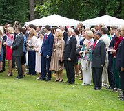 Prancūzijos ambasadorės Maryse Eveline Berniau rezidencijoje susirinkę svečiai paminėjo Bastilijos dieną.