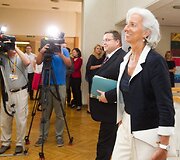 Tarptautinio valiutos fondo vaodvės Christine Lagarde vizitas Lietuvoje
