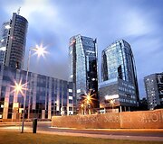 &Scaron;viesų žaismas naktiniame Vilniuje