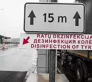 Dezinfekcija Medininkų poste.