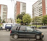 Avarijos vietoje Vilniuje, L.Asanavičiūtės g.