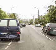 Avarijos vietoje Vilniuje, L.Asanavičiūtės g.