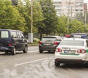 Avarijos vietoje Vilniuje, L.Asanavičiūtės g.