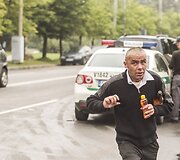 Avarijos vietoje Vilniuje, L.Asanavičiūtės g.