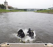 Vilniaus meras Artūras Zuokas apžiūrėjo Neries dugną.