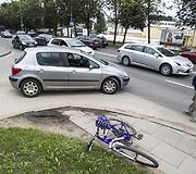 Avarijos vietoje Vilniuje, Kareivių g. 