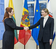 Agnė Bilotaitė susitiko su Moldovos vidaus reikalų ministre Ana Revenco.
