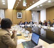Seimo Lietuvos Tarybos salėje vyko ESBO Parlamentinės Asamblėjos NB8 ir Lenkijos delegacijų susitikimas. 