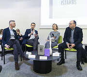 Aurimas &Scaron;vedas, Simas Čelutka, Simona Merkinaitė ir Nerijus &Scaron;epetys