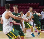 Lietuvos krep&scaron;inio rinktinės treniruotė