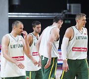 Lietuvos krep&scaron;inio rinktinės treniruotė
