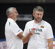 Lietuvos krep&scaron;inio rinktinės treniruotė