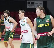 Lietuvos krep&scaron;inio rinktinės treniruotė