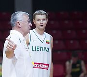Lietuvos krep&scaron;inio rinktinės treniruotė