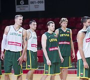 Lietuvos krep&scaron;inio rinktinės treniruotė