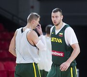 Lietuvos krep&scaron;inio rinktinės treniruotė