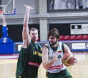 Lietuvos krep&scaron;inio rinktinės treniruotė