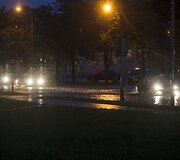 Paskendusi Žalgirio gatvė.