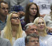 Ado Ju&scaron;kevičiaus draugė Simona ir Edita Lavrinovič