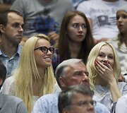 Ado Ju&scaron;kevičiaus draugė Simona ir Edita Lavrinovič