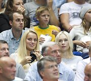 Ado Ju&scaron;kevičiaus draugė Simona ir Edita Lavrinovič