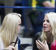 Ado Ju&scaron;kevičiaus draugė Simona ir Lino Kleizos draugė Agneta Karalevičiūtė