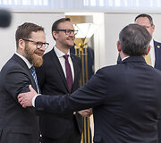 Moldovos Parlamento vadovas Igoris Grosu susitiko su Seimo Pirmininke Viktorija Čmilyte-Nielsen