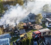 Didelis gaisras Nemėžyje