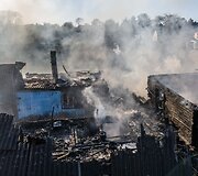 Didelis gaisras Nemėžyje