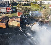 Didelis gaisras Nemėžyje
