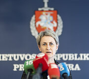 Nidos Grunskienės spaudos konferencija dėl prokuroro Dainiaus Kunigėlio atleidimo