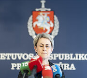 Nidos Grunskienės spaudos konferencija dėl prokuroro Dainiaus Kunigėlio atleidimo