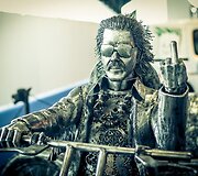 &bdquo;Giants of Steel&ldquo; plieninių skulptūrų ekspozicija Frankfurte