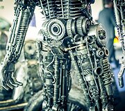 &bdquo;Giants of Steel&ldquo; plieninių skulptūrų ekspozicija Frankfurte