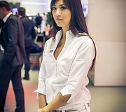 Frankfurto automobilių parodos merginos