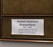 Atsisveikinimas su menininke Saule Kisarauskiene