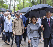 Medininkų žudynių pagerbimo ceremonija Antakalnio kapinėse