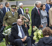 Medininkų žudynių pagerbimo ceremonija Antakalnio kapinėse
