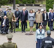 Medininkų žudynių pagerbimo ceremonija Antakalnio kapinėse