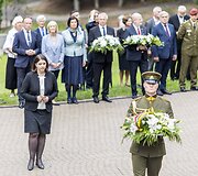 Medininkų žudynių pagerbimo ceremonija Antakalnio kapinėse