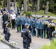 Medininkų žudynių pagerbimo ceremonija Antakalnio kapinėse