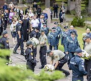 Medininkų žudynių pagerbimo ceremonija Antakalnio kapinėse